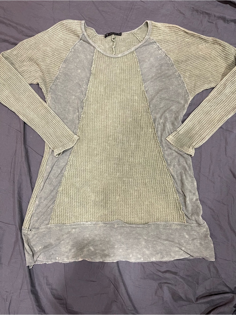 T Party Fashion Long Sleeve Top - Green
